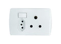 ONESTO TRINITY RANGE    4X2 16A 3Pin Sa Socket + 3Pin Za Plug Socket White