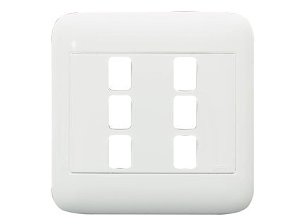 Onesto oracle range  4X4 6 Lever Yoke & Surround