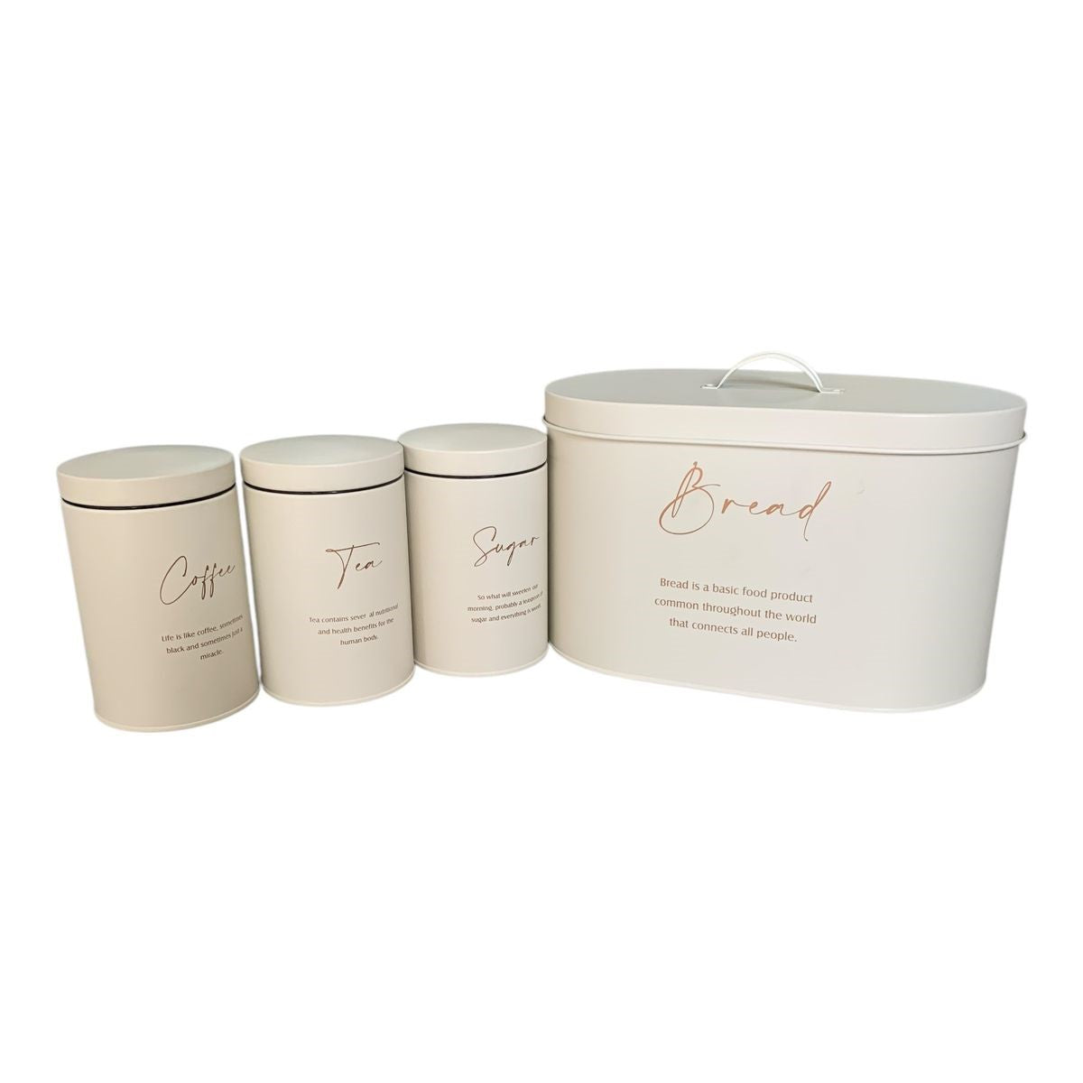 4PC BENTE BREADBIN SET