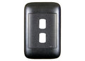 ONESTO ORACLE RANGE    4X2 2 Lever Black Yoke and Surround