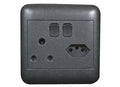 ONESTO ORACLE RANGE       4X4 Single+2P Black Switch Socket