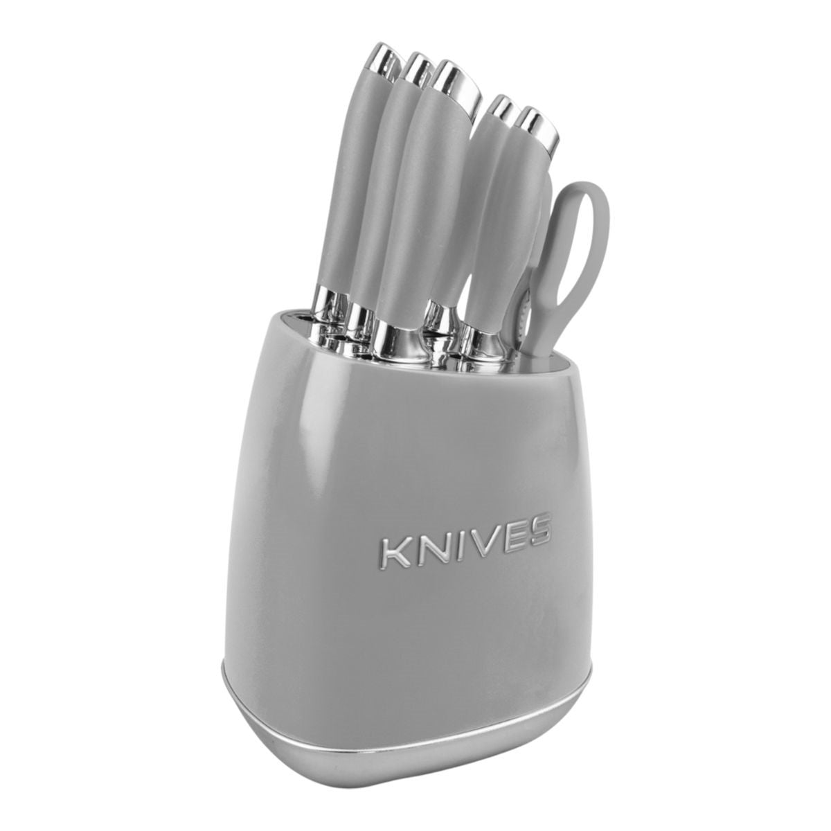 MILANO 6PC KNIFE SET WITH RETRO BLOCK