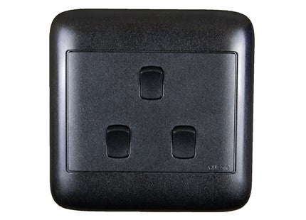 ONESTO ORACLE RANGE     4X4 3 Lever 1 Way Black Switch