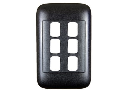 ONESTO ORACLE RANGE     4X2 6 Lever Black Yoke