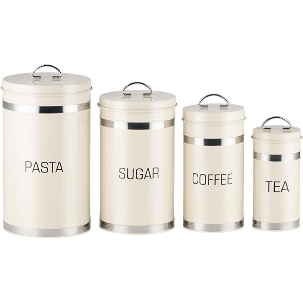 4PC FLORENZO CANISTER SET - Cream