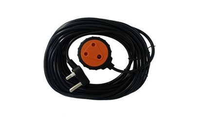 EXTENSION CORD BLACK + ROUND COUPLER 20MT Length +/-18mtr
