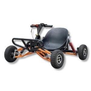 63cc All-Terrain Off-Road Go-Kart, Gasoline Engine – Orange & Black